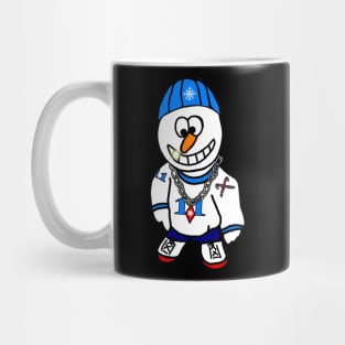 Hip Hop Rapper Snowman Mug